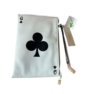 Le Miel White and Black Clutch